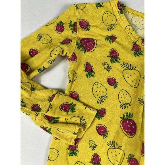 Dream Jamms Strawberry Footie Zip Pajamas 18-24 months - Picture 3 of 8
